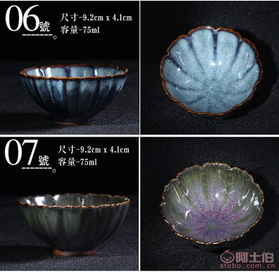 【是天目茶杯窯變杯碟套裝斗笠杯主人杯建盞碗杯品茗杯陶瓷杯廠家定制】德化縣申炎陶瓷研究所 - 產品庫